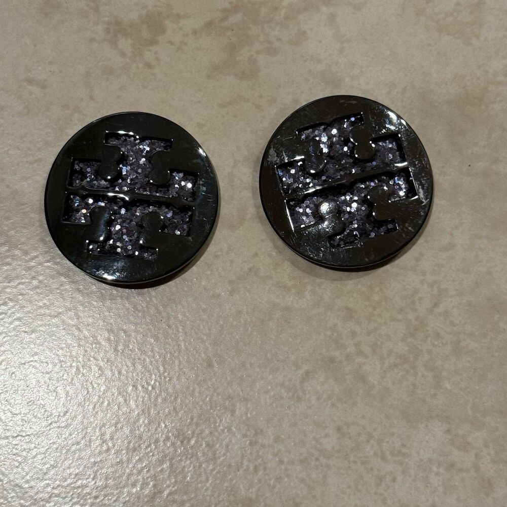 Tory Burch Gold Metal Logos Replacement Button Medallions for Shoes Upcycle 2"